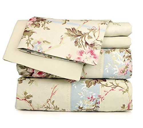 【日用百货】beige floral sheet set, twin【报价 价格 评测 怎么样